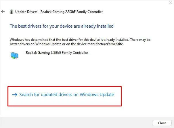 search-for-network-drivers-on-windows-update