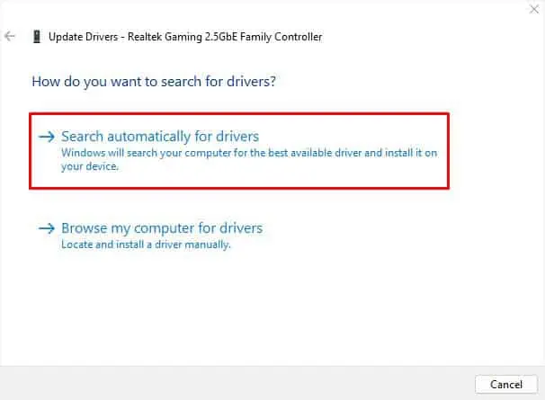search-for-network-drivers