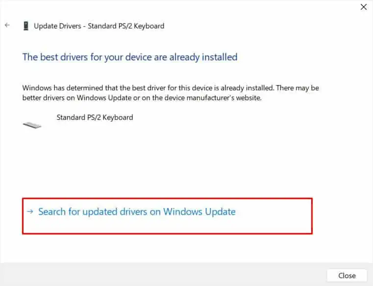 12 Ways to Fix Keyboard Not Working on Dell Laptop 20 search-for-updated-keyboard-drivers-on-windows-update