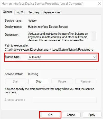 12 Ways to Fix Keyboard Not Working on Dell Laptop 16 set-human-interface-device-service-startup-type-to-automatic