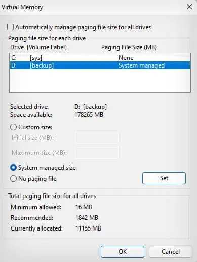 set-pagefile-in-d-drive