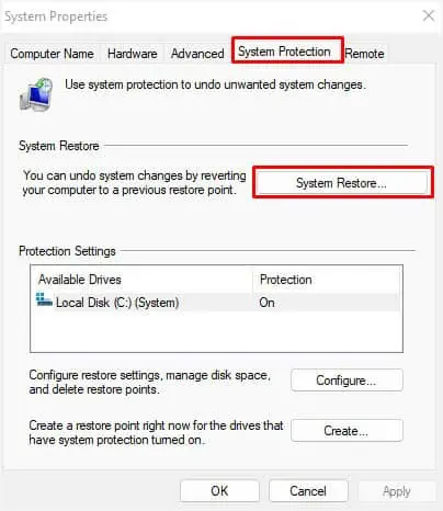 system-restore-in-system-properties