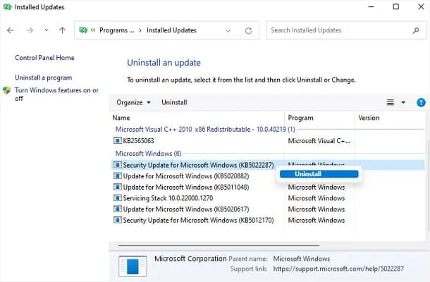 Amber or Orange Light Blinking on Dell Laptop? 16 Ways to Fix It 32 uninstall-latest-update