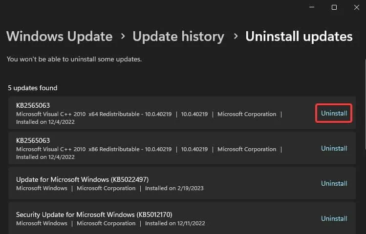 Windows Shift S Not Working? 8 Ways to Fix it 16 uninstall-windows-update