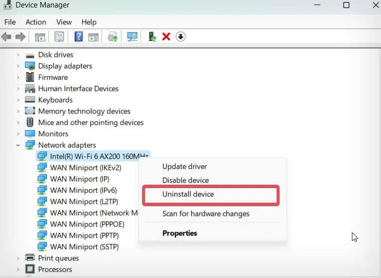 Wi-Fi Keeps Disconnecting on Windows 11? 9 Ways to Fix It 25 unistall-device-driver