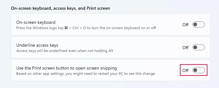 Print Screen Button Not Working? Try These 8 Fixes 9 use-print-screen-button-to-open-screen-snipping