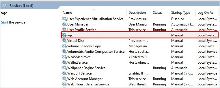 MSI Afterburner Not Detecting GPU? Try These 5 Fixes 4 vgc-service-afterburner