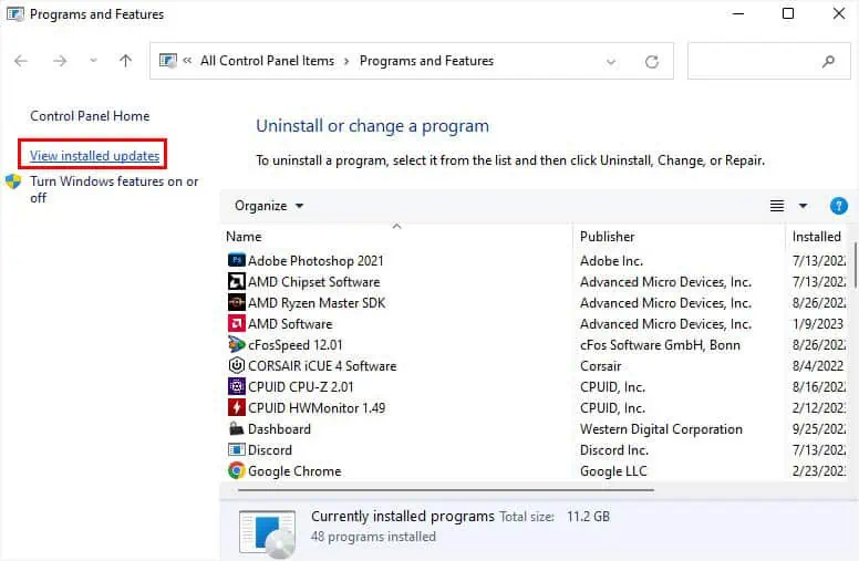 Why is My Mouse Not Working? 20 Ways to Fix It 74 view-installed-updates-1