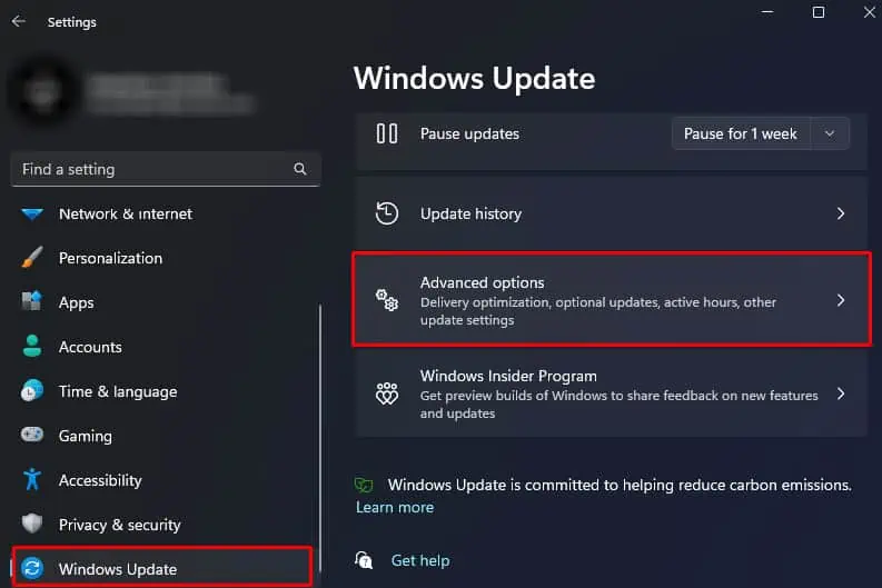 windows-update-advanced-options-razer-mouse-not-working