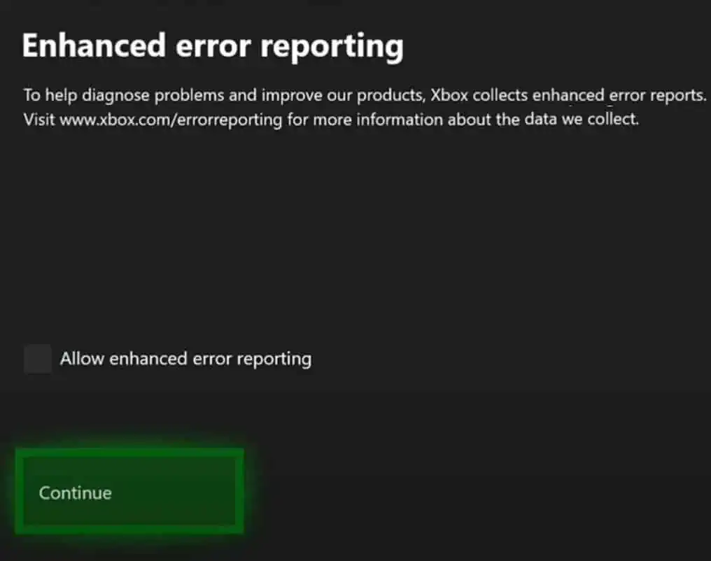 How to Add Device to Microsoft Account 8 xbox-enhanced-error-reporting
