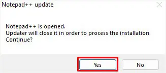 Notepad++ Plugins Not Installing? 5 Proven Ways to Fix It 5 yes-to-close-notepad-and-resume-update