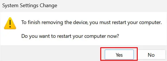 12 Ways to Fix Keyboard Not Working on Dell Laptop 26 yes-to-finish-removing-device