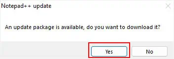 Notepad++ Plugins Not Installing? 5 Proven Ways to Fix It 3 yes-to-udpate-notepad