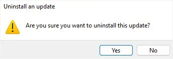 Amber or Orange Light Blinking on Dell Laptop? 16 Ways to Fix It 33 yes-to-uninstall-windows-update