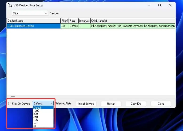 9 Ways to Fix Keyboard Input Lag 16 Configuring-the-polling-rate-using-third-party-softwares