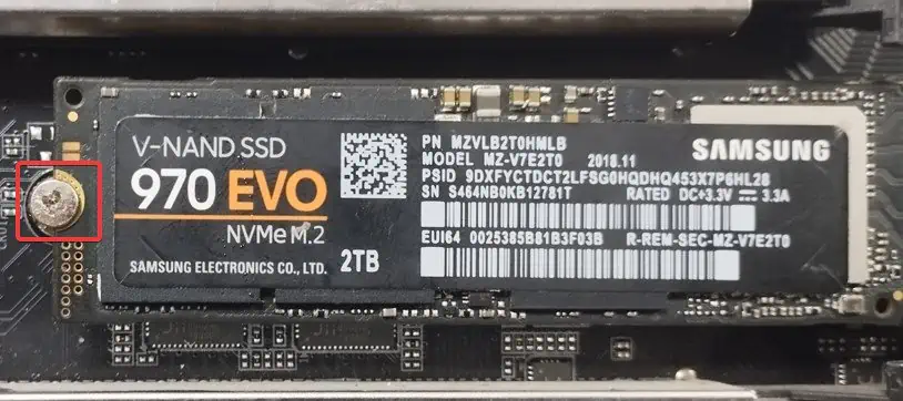 SSD-screw