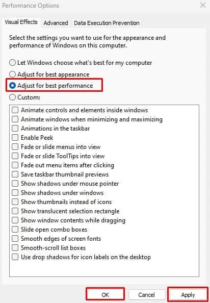 8 Ways to Fix Logitech Mouse Lagging 17 adjust-pc-for-best-performance-logitech-mouse-lag