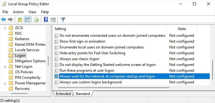 always-wait-for-the-netwoek-at-computer-startup-and-logon-not-configured
