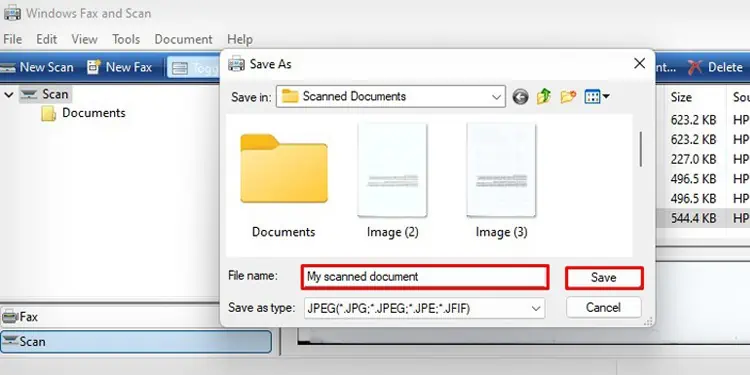 How to Scan a Document on HP Printer 8 assign-a-file-name-and-click-save