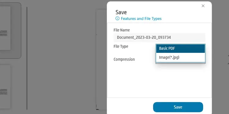 How to Scan a Document on HP Printer 26 choose-scanned-document-file-type