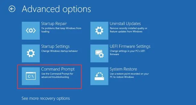 14 Ways to Fix Windows Boot Loop 7 command-prompt-in-advanced-options