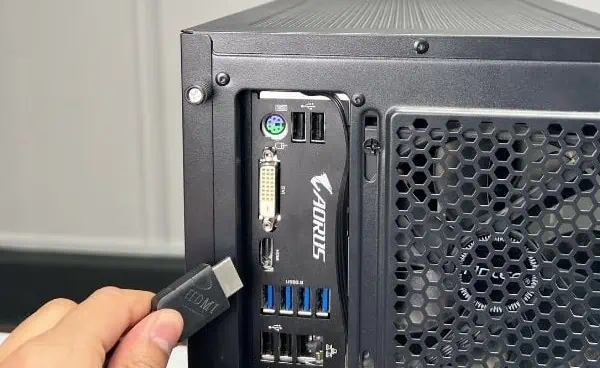 MSI Afterburner Not Detecting GPU? Try These 5 Fixes 10 disconnect-display-cable-from-motherboard