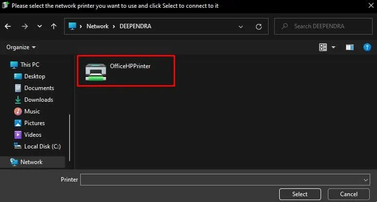 double-click-shared-printer-name
