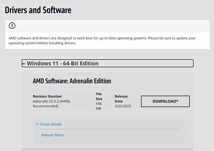 Windows 11 Keeps Freezing? 12 Ways to Fix It 6 download-amd-dpu-driver