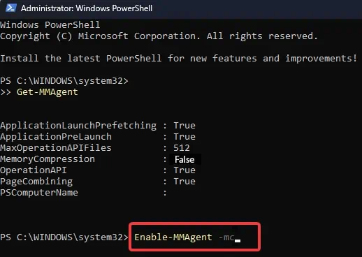enable-memory-compression