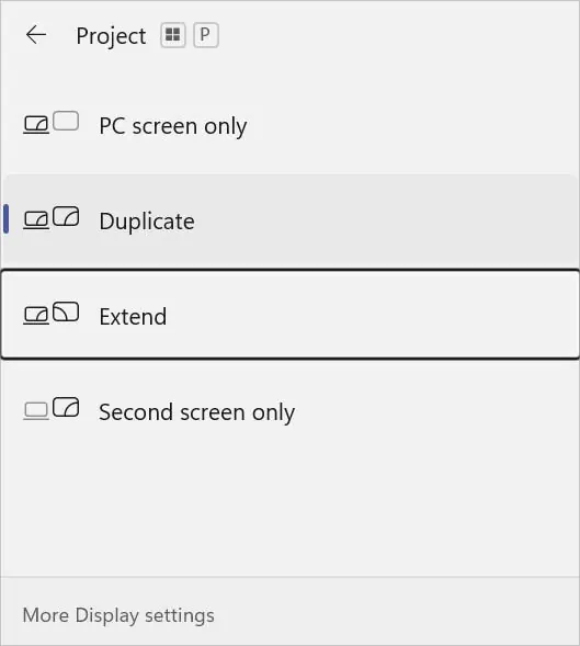 How to Use Monitor Without PC? Detailed Guide 6 extend-in-project-settings
