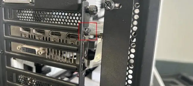 ASUS Monitor HDMI No Signal? Here're 8 Ways to Fix It 16 gpu-metal-bracket-screw