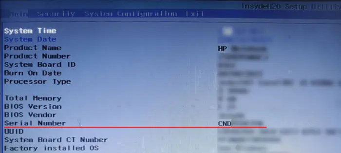 How to Find Serial Number on HP Laptop? 6 Simple Ways 6 hp-bios-serial-number