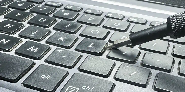 How to Fix a Stuck Key on a Keyboard 6 insert-screwdriver-keyboard