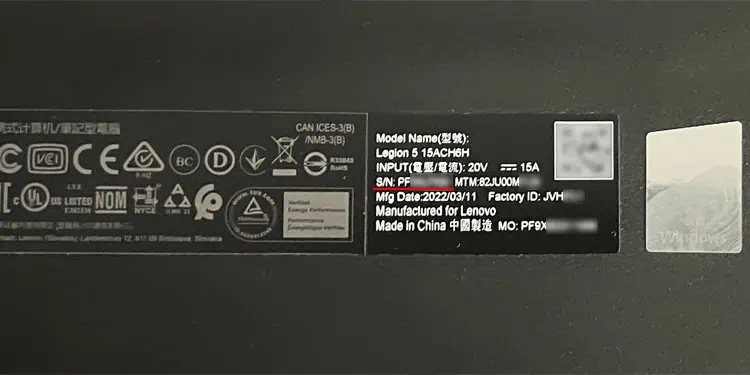 How to Find Serial Number on Lenovo Laptop 1 lenovo-laptop-serial-number-sticker