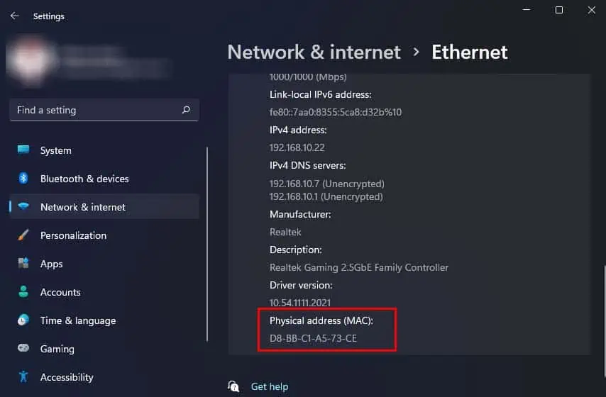 mac-address-of-a-computer