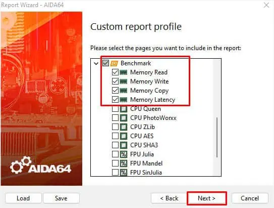 memory-benchmark-selection