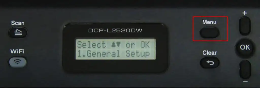 How to Connect Brother Printer to Wi-Fi 10 menu-button-on-printer-1024x347