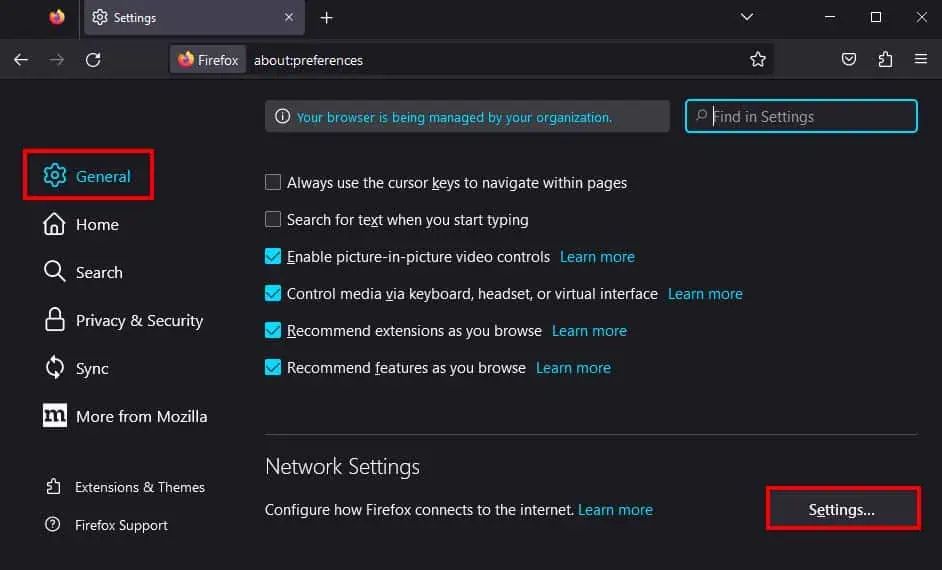 How to Open Proxy Settings in Firefox 2 network-settings