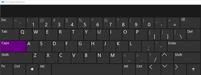 6 Ways to Fix Caps Key Not Working 1 on-screen-keyboard-caps-key-press
