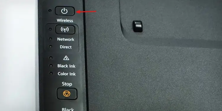 How to Connect Canon Printer to Wi-Fi 22 power-button-on-printer