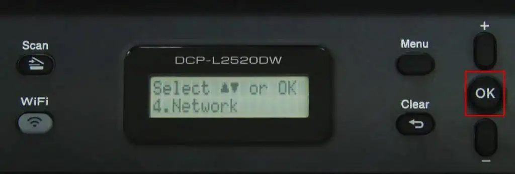 How to Connect Brother Printer to Wi-Fi 12 press-ok-on-printer-1024x347