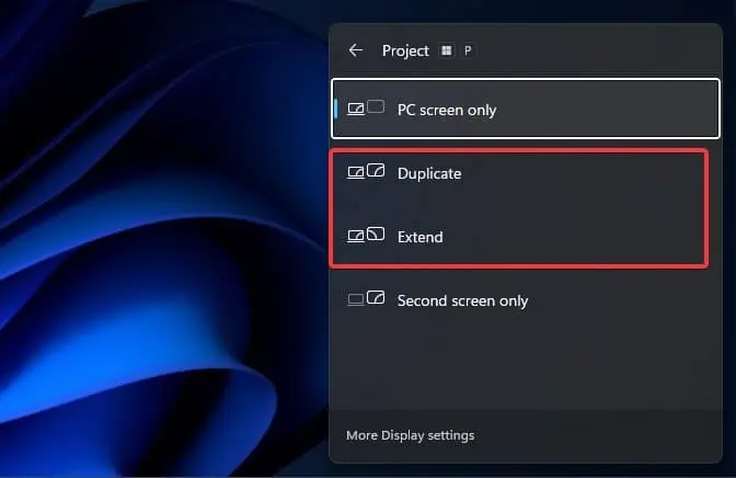 ASUS Monitor HDMI No Signal? Here're 8 Ways to Fix It 5 projection-settings
