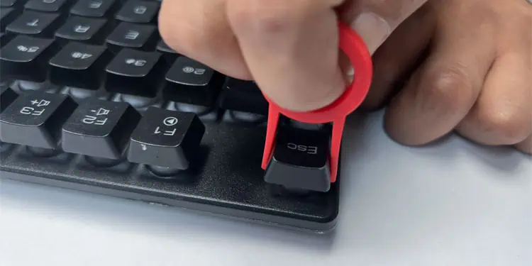 How to Fix a Stuck Key on a Keyboard 4 remove-keycap-membrane-keyboard