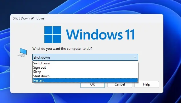 8 Ways to Restart HP Laptop 3 restart