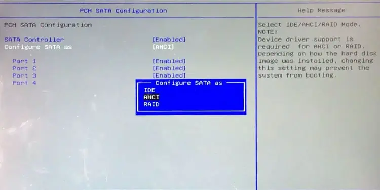 All the Types of SATA Ports on Motherboard 7 sata-modes-bios