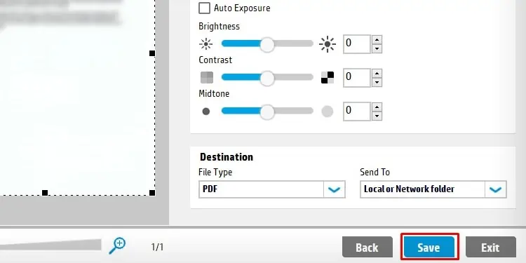 How to Scan a Document on HP Printer 17 save-button-on-hp-assistant