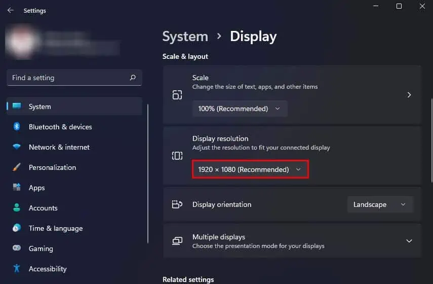 Windows 11 Keeps Freezing? 12 Ways to Fix It 3 screen-resolution