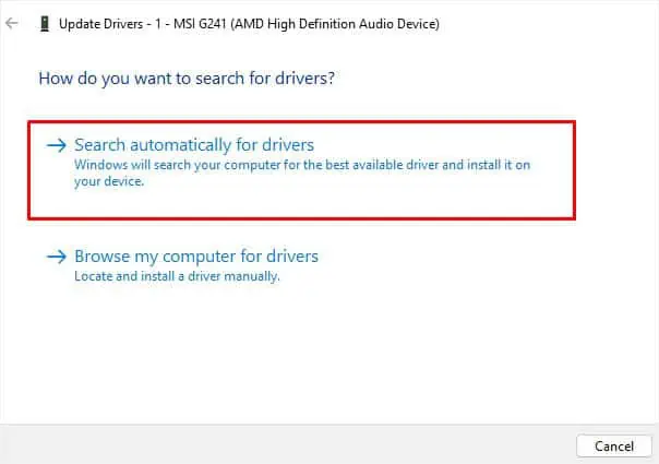 How to Update Sound Drivers on Windows 7 search-automatically-for-drivers-for-audio-inputs-and-outputs-drivers