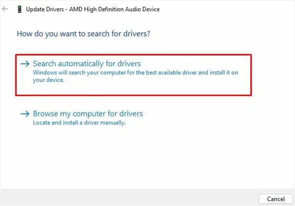 How to Update Sound Drivers on Windows 4 search-automatically-for-sound-drivers