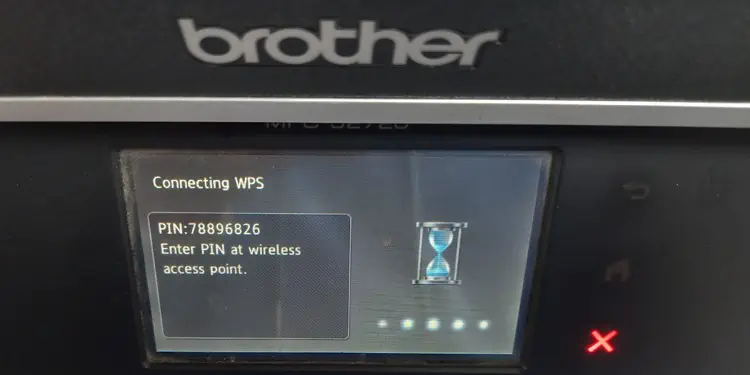 How to Connect Brother Printer to Wi-Fi 9 showing-wps-pin-in-brother-printer